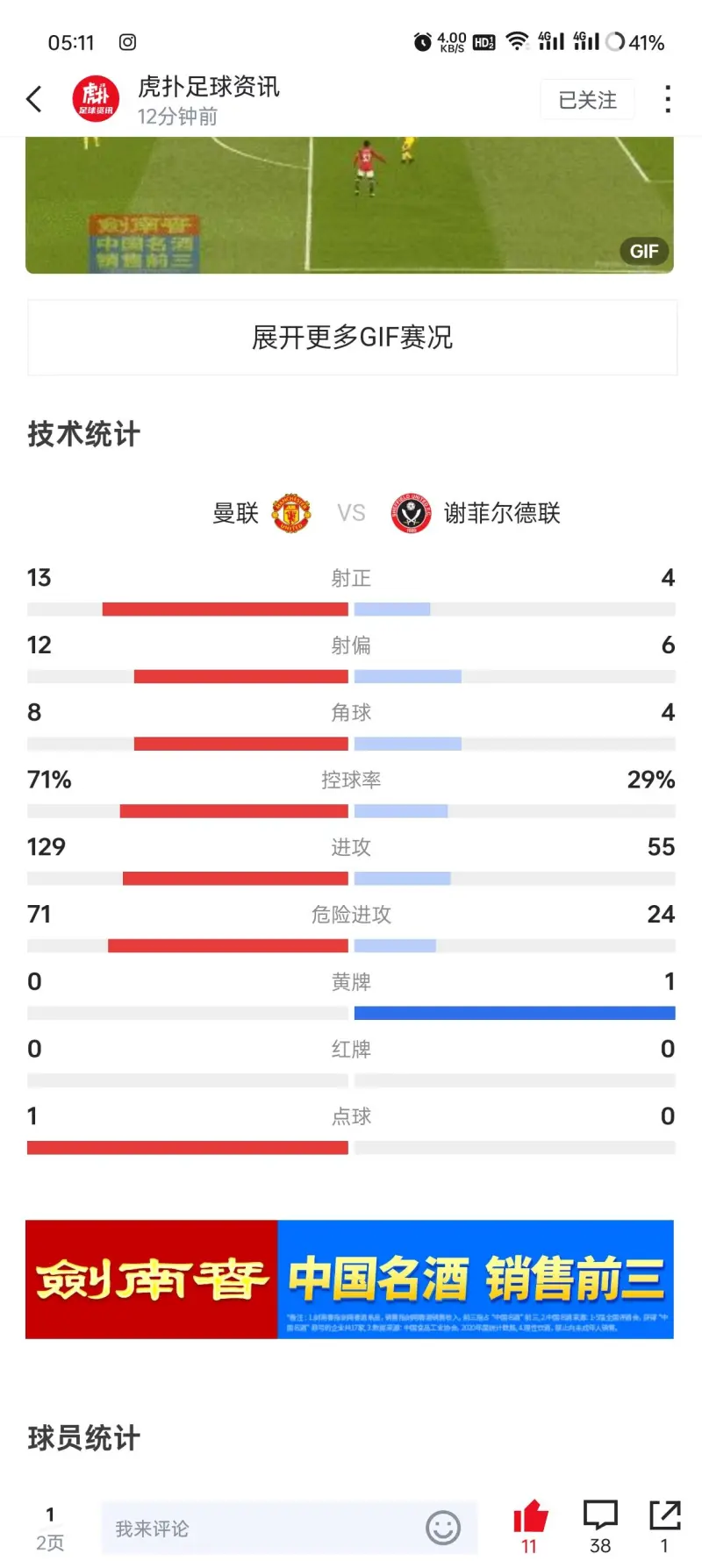 世俱杯决赛-曼联客场不敌谢菲联，前四位置受威胁